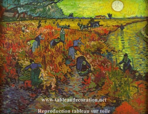 La Vigne rouge d'Arles - Van Gogh - Reproductions de tableaux et peintures haut de gamme