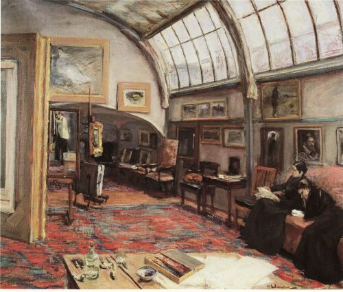 L'atelier de l'artiste - Max Liebermann - Reproductions de tableaux et peintures haut de gamme