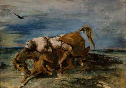 Le mazeppa - Eugène Delacroix - Reproductions de tableaux et peintures haut de gamme