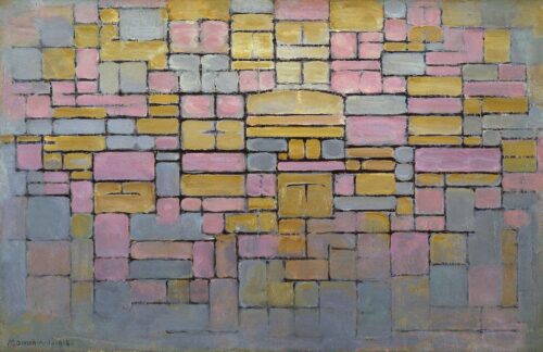 Tableau n° 2 ou composition V - Mondrian - Reproductions de tableaux et peintures haut de gamme