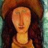 Jeanne Hebuterne en pull-over - Amadeo Modigliani - Reproductions de tableaux et peintures haut de gamme