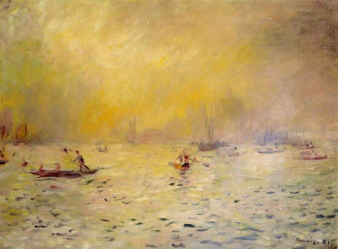 Vue de Venise, brouillard - Pierre-Auguste Renoir - Reproductions de tableaux et peintures haut de gamme