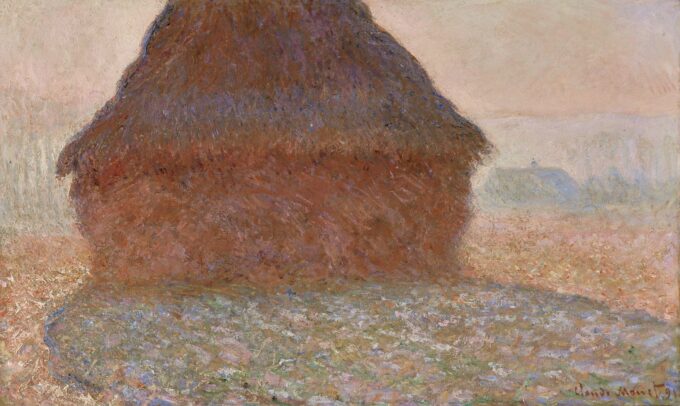 Sunlit Haystacks - Claude Monet Oil Painting Reproduction