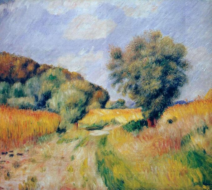 Wheat Fields 1885 - Pierre-Auguste Renoir