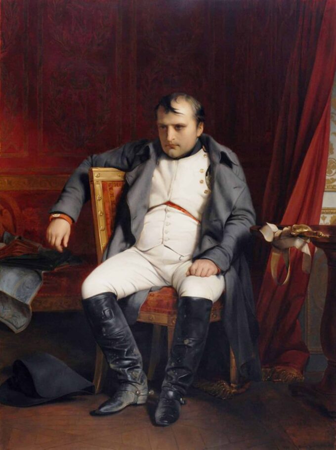 Napoléon Bonaparte abdique à Fontainebleau - Paul Delaroche - Reproductions de tableaux et peintures haut de gamme