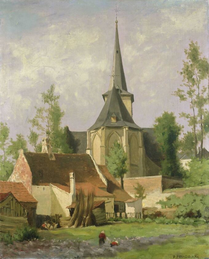 The church seen from the back - Mondrian