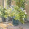 Pots de fleurs devant la maison - Max Liebermann - Reproductions de tableaux et peintures haut de gamme