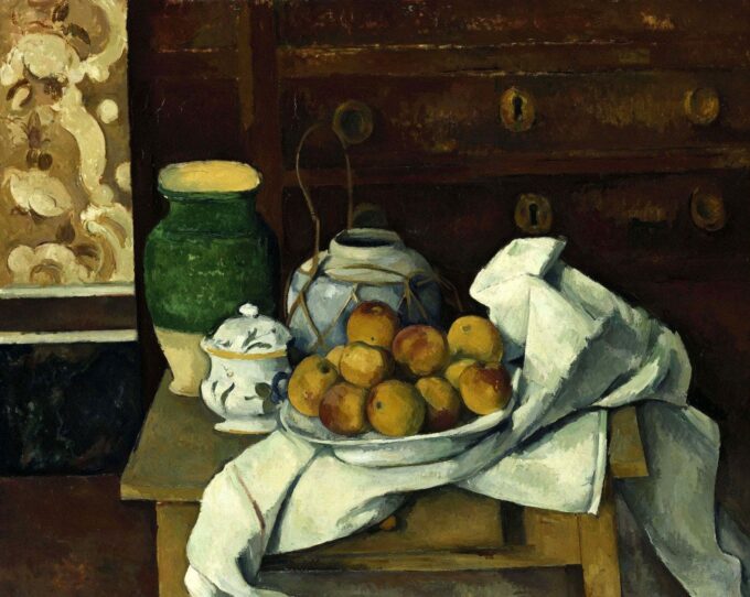 Still Life with a Chest of Drawers - Paul Cézanne Oil Painting Reproduction