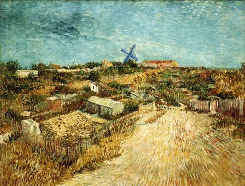 Jardins potagers de Montmartre - Van Gogh - Reproductions de tableaux et peintures haut de gamme