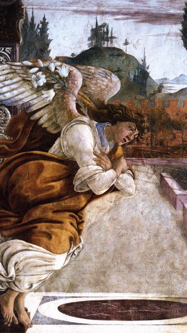 Angel of the Annunciation by Sandro Botticelli