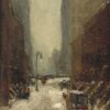 La neige à New York - Robert Henri - Reproductions de tableaux et peintures haut de gamme