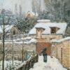 Neige à Louveciennes - Alfred Sisley - Reproductions de tableaux et peintures haut de gamme