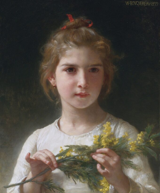 Mimosa – William Bouguereau Oil Painting Reproduction