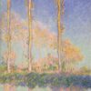 Les Peupliers, trois arbres roses, automne - Claude Monet - Reproductions de tableaux et peintures haut de gamme