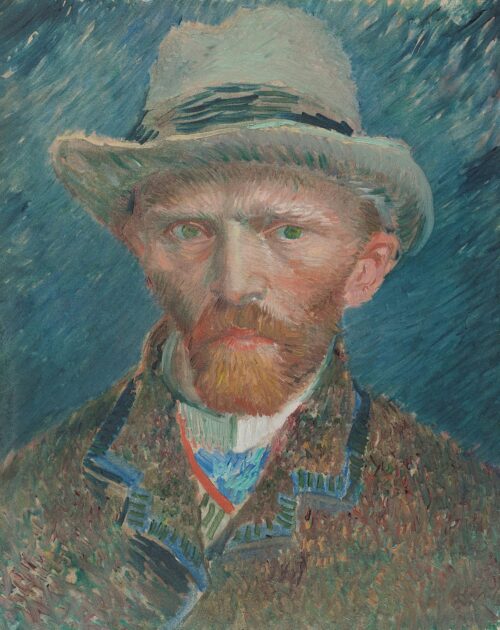 Autoportrait,1886 - Van Gogh - Reproductions de tableaux et peintures haut de gamme