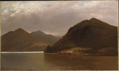 Le lac George, 1870 par John Frederick Kensett - Reproductions de tableaux et peintures haut de gamme