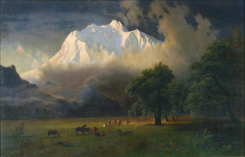 Le Mont Adams, Washington - Albert Bierstadt - Reproductions de tableaux et peintures haut de gamme