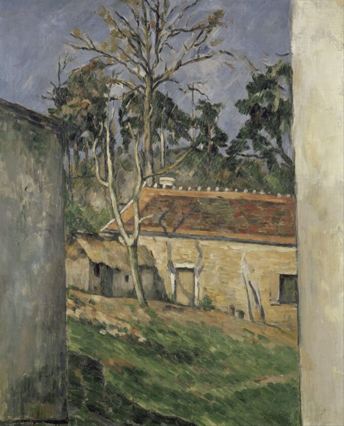 Cour de ferme - Paul Cézanne - Reproductions de tableaux et peintures haut de gamme