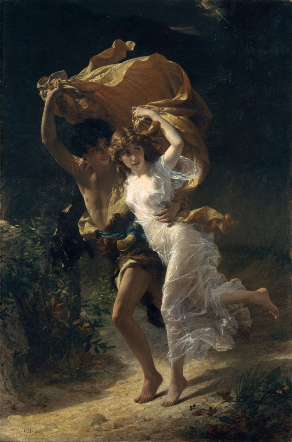 La Tempête - Pierre Auguste Cot - Reproductions de tableaux et peintures haut de gamme