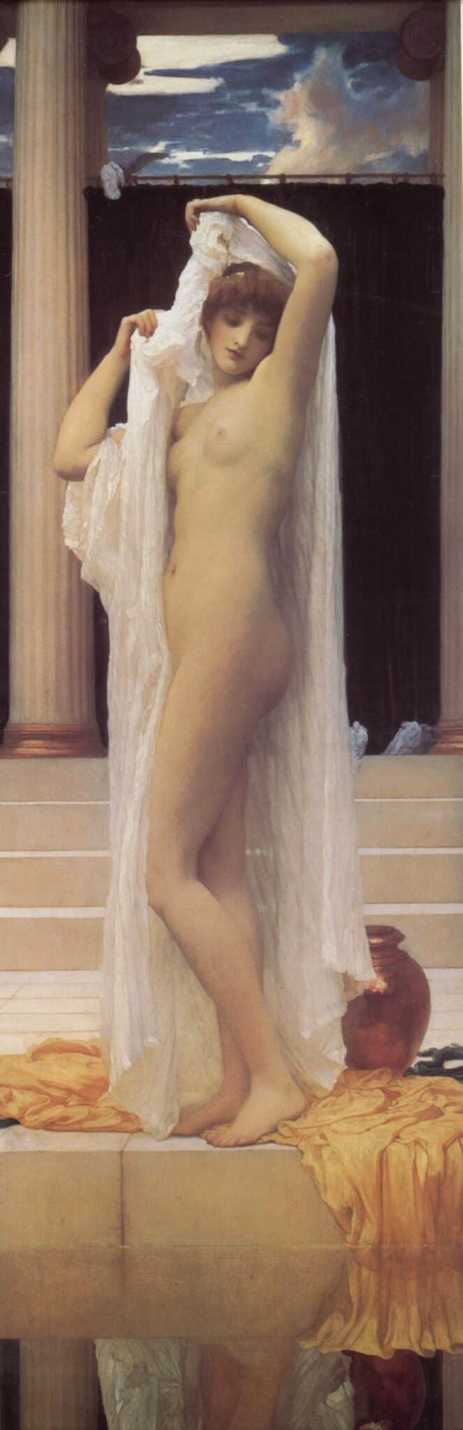 Le bain de Psyché - Frederic Leighton - Reproductions de tableaux et peintures haut de gamme