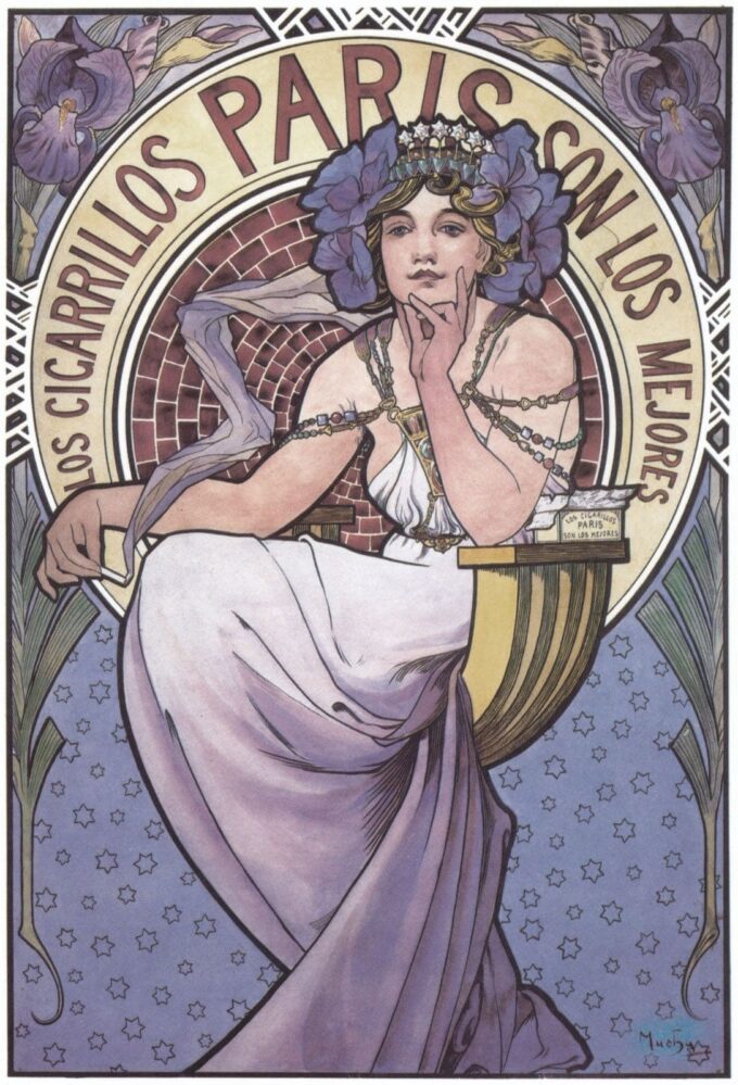 Cigarettes of Paris - Mucha