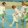 Beach Scene - Edward Henry Potthast - Reproductions de tableaux et peintures haut de gamme