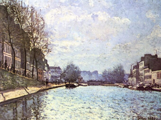 View of the Canal Saint-Martin, Paris - Van Gogh