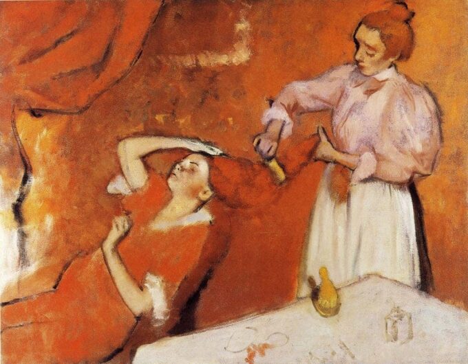 Combing the Hair - Edgar Degas