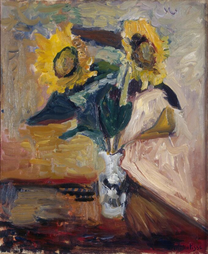 Vase with Sunflowers - Matisse