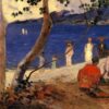 Un bord de mer, 1887 - Paul Gauguin - Reproductions de tableaux et peintures haut de gamme