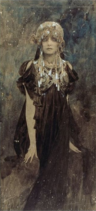 Portrait of Sarah Bernhardt - Mucha