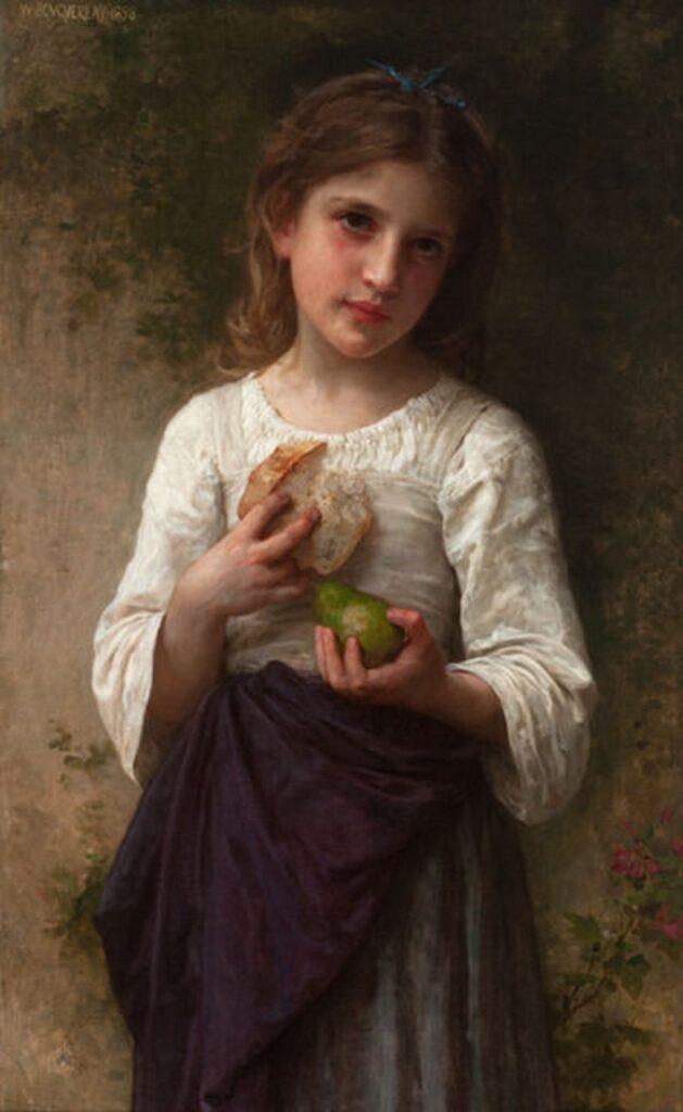 Repas frugaux - William Bouguereau - Reproductions de tableaux et peintures haut de gamme