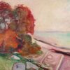 Plage avec groupe d'arbres - Edvard Munch - Reproductions de tableaux et peintures haut de gamme