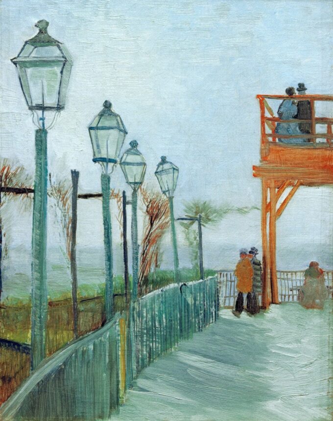 Terrace and Observation Point at the Moulin de Blute-Fin, Montmartre - Van Gogh