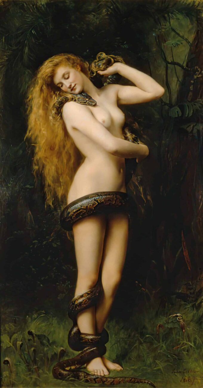 Lilith de John Collier - Reproductions de tableaux et peintures haut de gamme