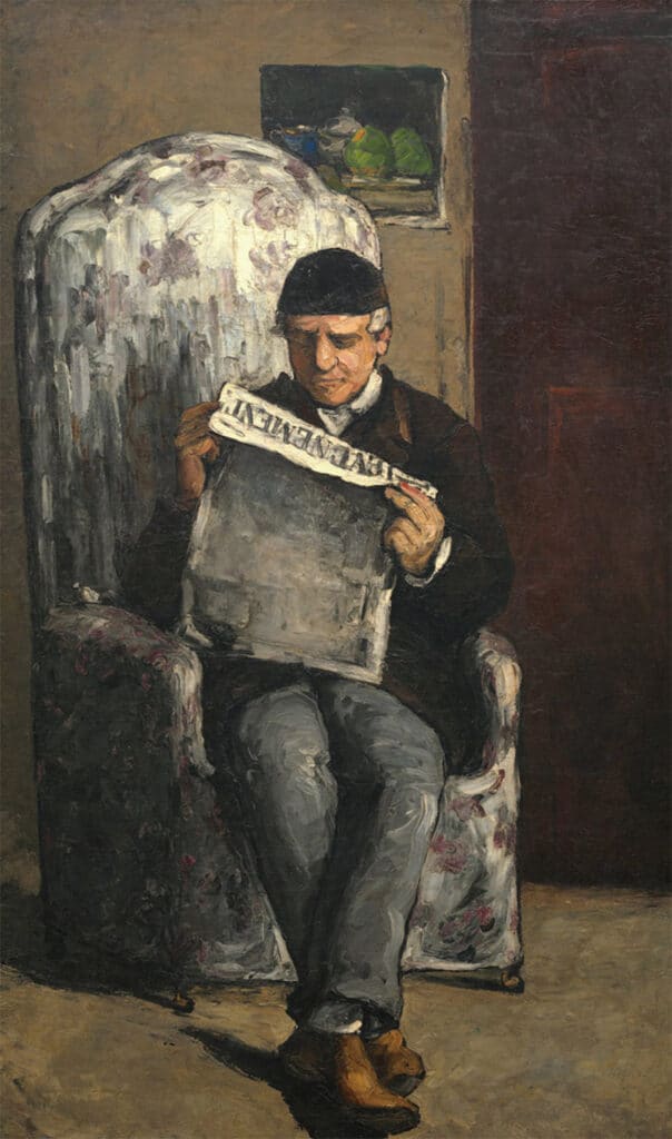 Father of the Artist Reading the Newspaper - Paul Cézanne