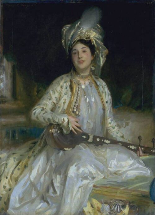 Portrait d'Almina, fille d'Asher Wertheimer - John Singer Sargent - Reproductions de tableaux et peintures haut de gamme