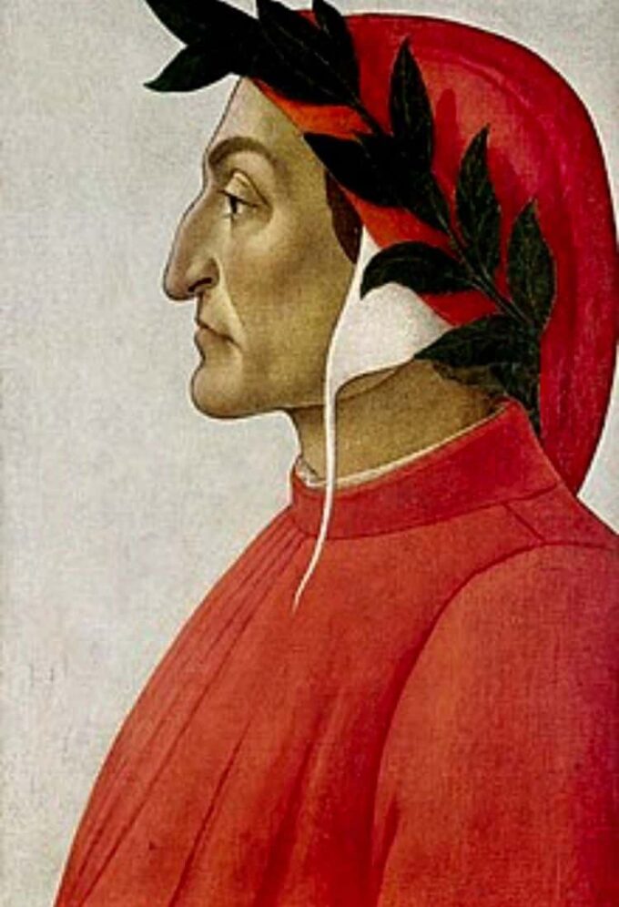 Portrait of Dante (oil on canvas) - Sandro Botticelli