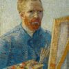 Autoportrait au chevalet - Van Gogh - Reproductions de tableaux et peintures haut de gamme