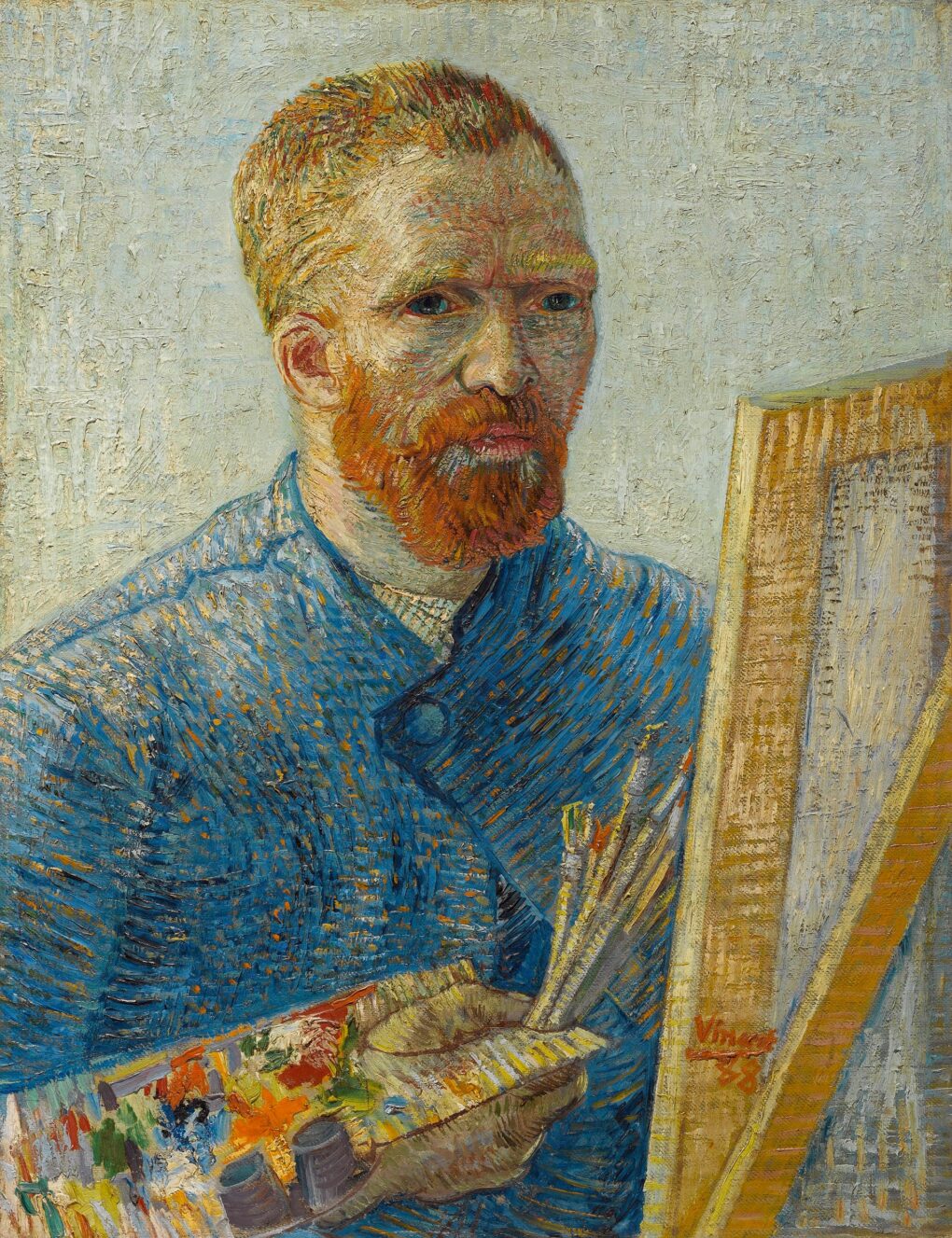 Autoportrait au chevalet - Van Gogh - Reproductions de tableaux et peintures haut de gamme