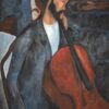 Le violoncelliste - Amedeo Modigliani - Reproductions de tableaux et peintures haut de gamme