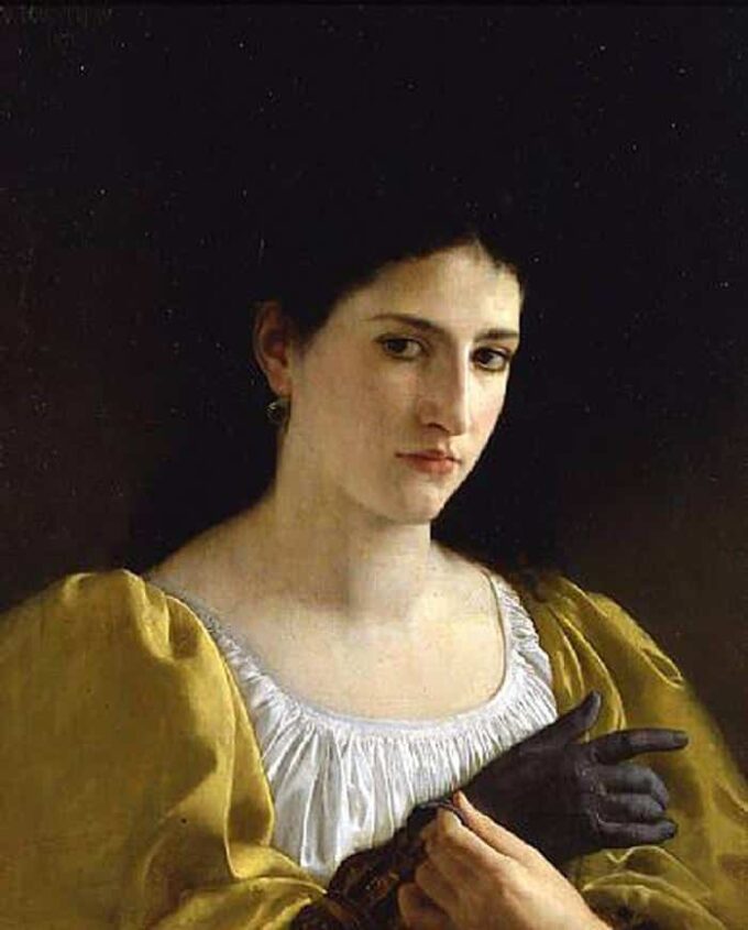 Lady with a Glove - William Bouguereau