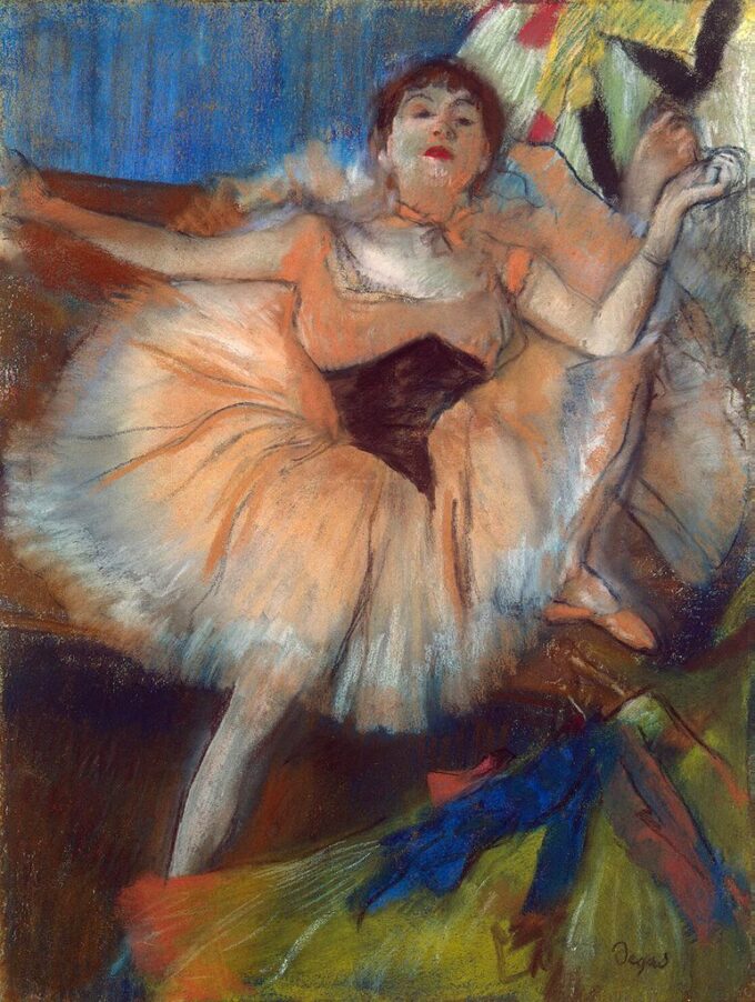 Sitting Ballerina (Seated Dancer) - Edgar Degas