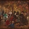 Dans le jardin du Luxembourg (mémoire du jardin du Luxembourg) - Adolph von Menzel - Reproductions de tableaux et peintures haut de gamme