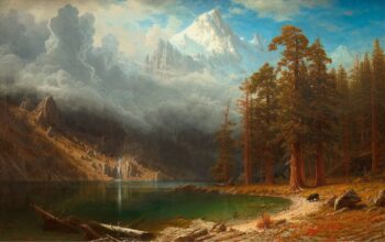 Le Mont Corcoran - Albert Bierstadt - Reproductions de tableaux et peintures haut de gamme