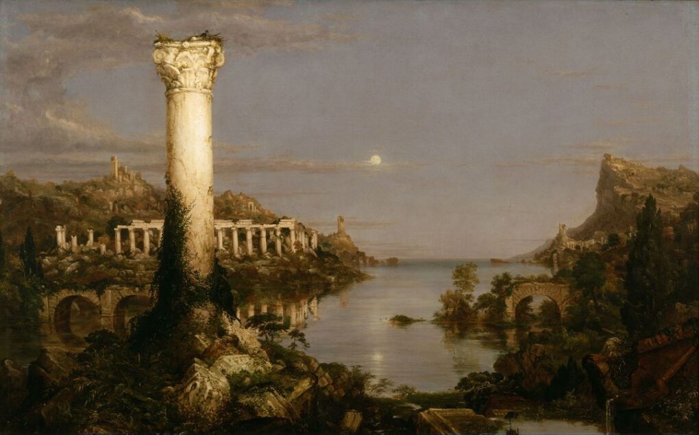 Le cours de l'empire : Désolation - Thomas Cole - Reproductions de tableaux et peintures haut de gamme