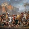 L'intervention des Sabines - Jacques-Louis David - Reproductions de tableaux et peintures haut de gamme