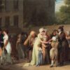 La pointe de la carte sur le boulevard - Louis Boilly - Reproductions de tableaux et peintures haut de gamme