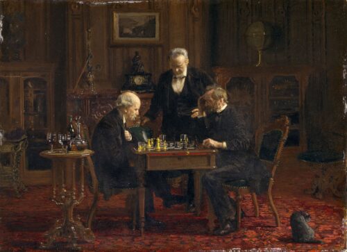 Les joueurs d'échecs - Thomas Eakins - Reproductions de tableaux et peintures haut de gamme