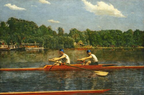 La course des frères Biglin - Thomas Eakins - Reproductions de tableaux et peintures haut de gamme